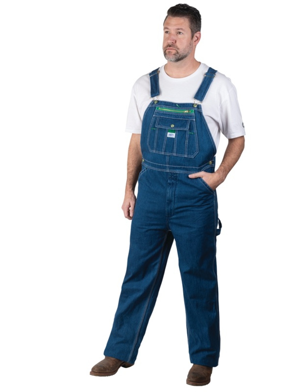Liberty Men’s Cotton Denim Overalls Carpenter Workwear Blue Utility 38/32